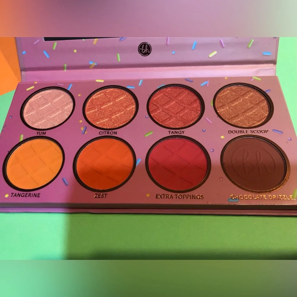 BNIB! BH Cosmetics Sweet Shoppe Orange Sorbet 8 color Eyeshadow Palette 🎨 🍊👀